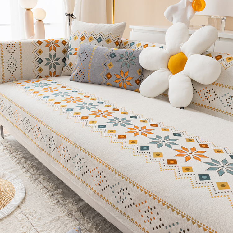 ผ้าคลุมโซฟา Chenille ที่พิมพ์ออกมา